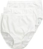 Ulla Popken - Maxislips set van 3 - Hoge taille - Sneeuwwit - Maat 66+