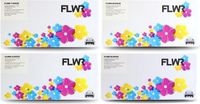 FLWR - Samsung P4092C rainbow kit toner cartridges - zwart en kleur