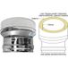 Mbm – Raccord de fumisterie à double paroi en inox DN 180/230 – Adaptateur femelle/mâle – Résistance 600°C – Joint certifié CE EN1856-2 – Soudage TIG