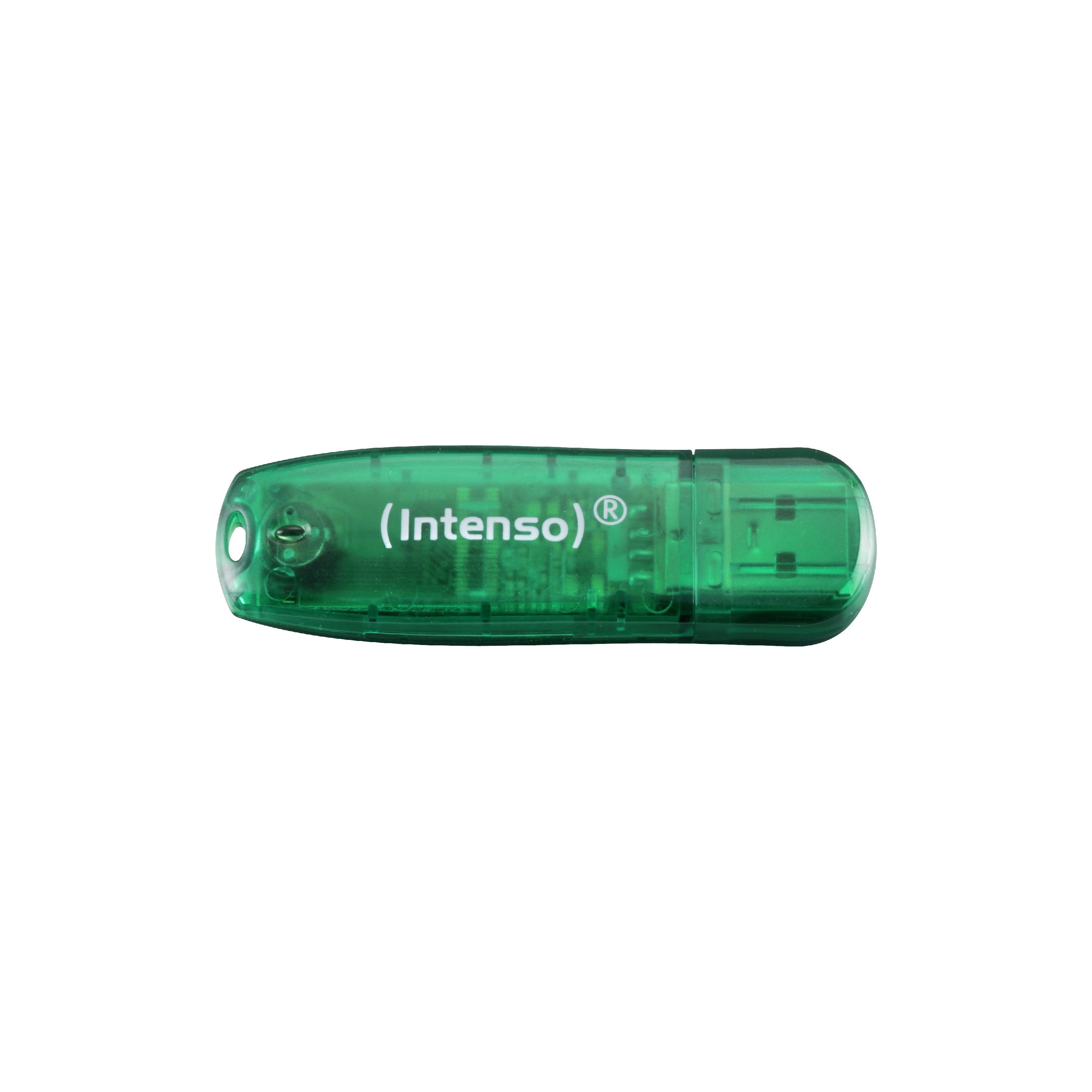 Intenso Rainbow Line USB Flash Drive - 8GB - Green