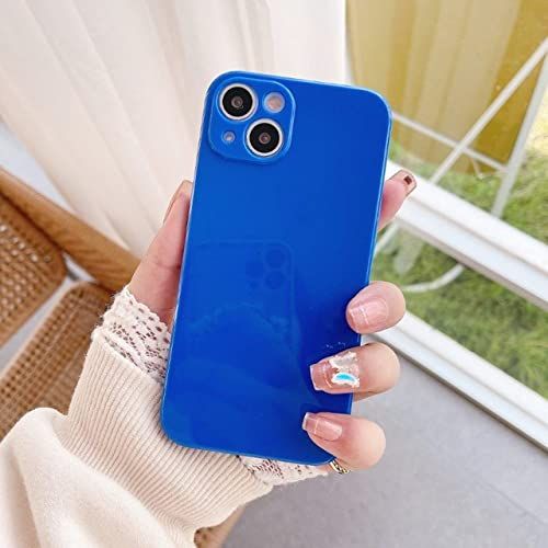 MXBXLG Panda MXBXLG Jelly Fluorescerende Kleur Telefoon Case voor iPhone 13 12 11 Pro Max X XS XR 8 7 6 6s Plus SE 2020 Case Zachte Siliconen Neon Cover Groen, Donkerblauw, Voor iphone X