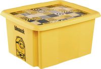 Keeeper Karolina Minions Mosaic opbergbox, 24 liter, geel