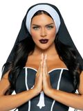Leg Avenue A2815 - Nun Habit, Einheitsgröße (Schwarz-Weiß)