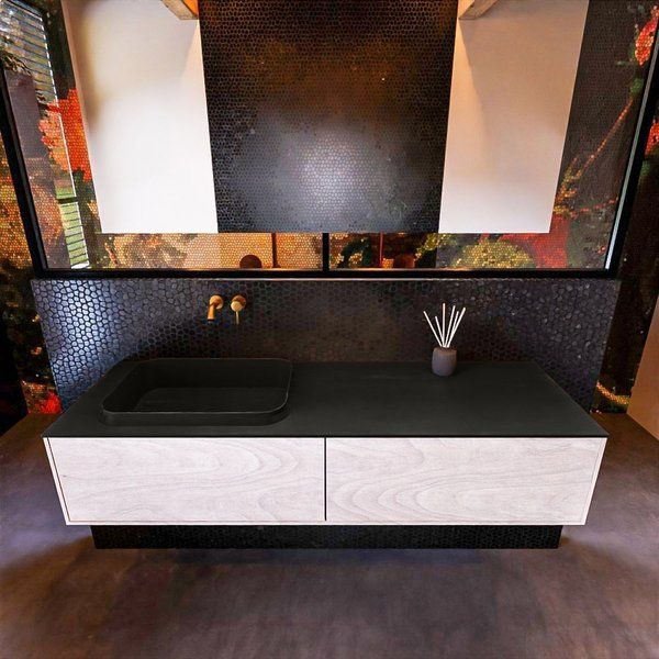 Mondiaz ERIN 150cm badmeubelset onderkast Underlayment Urban - links