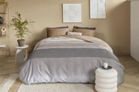 Beddinghouse Theo dekbedovertrek - Eenpersoons - 140x200/220 - Zand