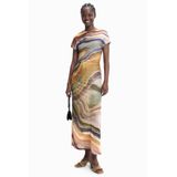 Desigual midi zomerjurk met print - meerkleurig
