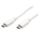 ROLINE USB 2.0-kabel, type C-C, M/M, Silicone, 60W, wit, 1 m