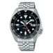 Seiko 5 Sports SSK001K1 GMT Heren Horloge Zwart Zilverkleurig Staal Mineraalglas 42.5 mm