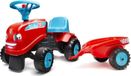 Falk Trekker avec remorque, Tractor Go!, convient à partir de 12 mois, 100% fabriqué en France, 40% plastique recyclé