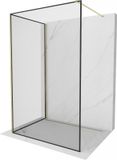 Mexen Kioto Paroi de douche Walk-in 110 x 100 cm, motif noir, or
