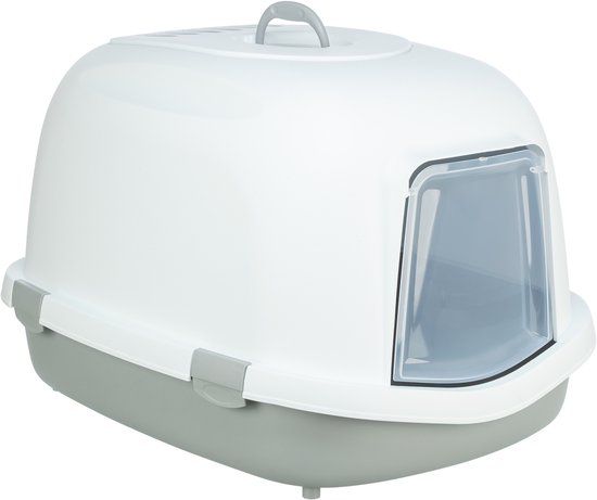 Trixie Primo Top XXL Kattenbak met Kap - Grijs/Wit - 71x56x47cm