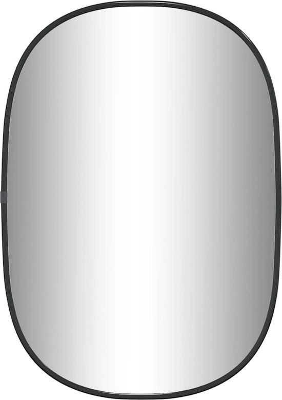 vidaXL Wandspiegel 50x35 cm zwart