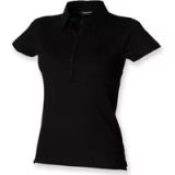 Skinnifit Polo femme stretch SF42 - Noir - L