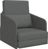 vidaXL Slaapbank Donkergrijs Stof 65 x 80 x 83 cm