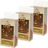 Anna's Collection Draadverlichting - 40 LED lampjes - Warm Wit - 200 cm - Batterij