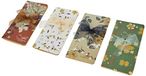 Mopec Notitieboek, versierd met bloemen, 9 x 17 cm, 4-pack, bloemenpatroon, eenheidsmaat, 4 stuks