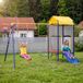 Merkloos Outdoor speelset - 5-in-1 combinatie - 336 x 217 x 238 cm - Groen