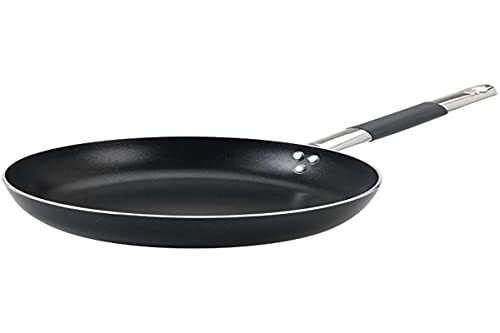 Pentole Agnelli Alblack pan verzonken kop Langzaam springtouw gemaakt van aluminium, met handvat van roestvrij staal Cool, zwart 24 cm zwart
