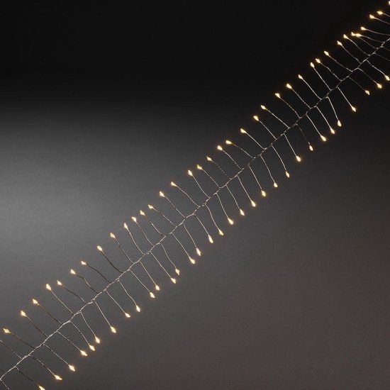 Konstsmide Micro LED Firecracker Cluster Lichtsnoer - 60 Lampjes - Amber