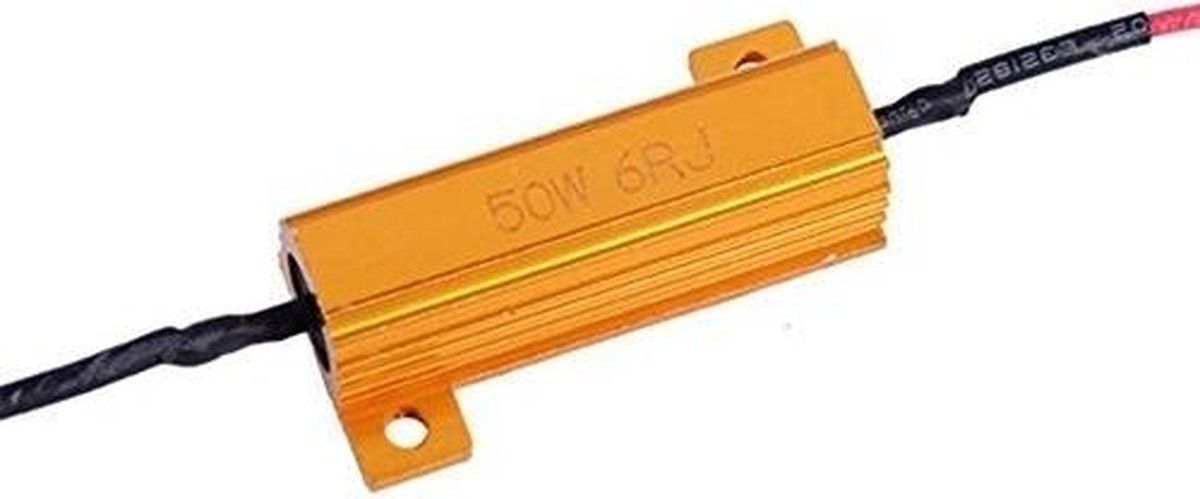 ABC-LED Resistor 50W 6ohm - Goudkleurig