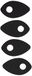 Puig Blinker montageplaten set bekleding Puig Honda zwart