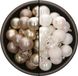 Bellatio Decorations Kerstballen mix - 74-delig - champagne en parelmoer wit - 6 cm - kunststof
