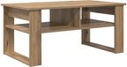 vidaXL Salontafel Artisan Eiken 96 x 54 x 44 cm Bewerkt Hout
