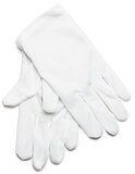 Rubie's Officiële kinderwitte katoenen handschoenen (One Size)