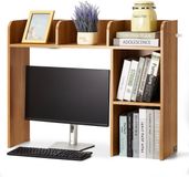 VEVOR Bureau Plank Tafel Organizer Tafel Plank 2-Tier Spaanplaat Houtkleur