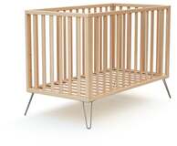 JURABABY Babybed Scandicraft 60 x 120 cm - Beuken/Staal