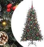 vidaXL Kunstkerstboom Groen 150 cm PVC en Plastic en Staal