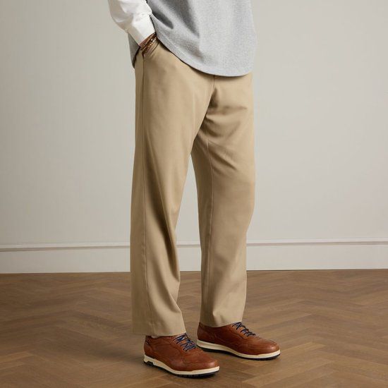 Van Lier Heren Cognac Leren Sneakers Maat 44