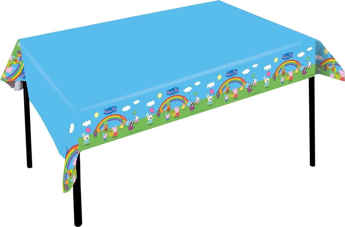 tib Tafelkleed Peppa Pig Junior 120 X 180 Cm Polyetheen Blauw