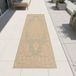 Tapis Tissé Plat Vert et Brun 80 x 250 cm
