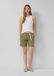 s.Oliver Hose met ceintuur, regular fit, olijfgroen, maat 38