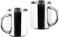 2 Haushalt RVS Thermobekers - Zilver - 2 Stuks