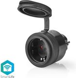 ABC-LED Waterdichte smart stekker - Randaarde - TUYA - 3680W - Zwart