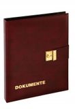 Pagna Documentenmap met 4-rings mechanisme, Kunstleer, Kastanjebruin