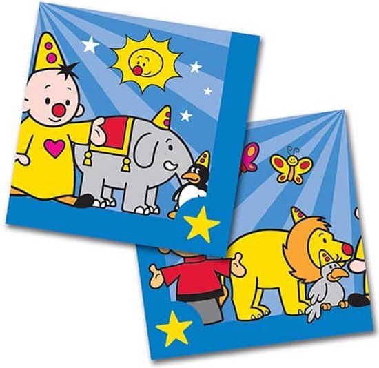 Folat Bumba Servetten - 20 stuks - Blauw