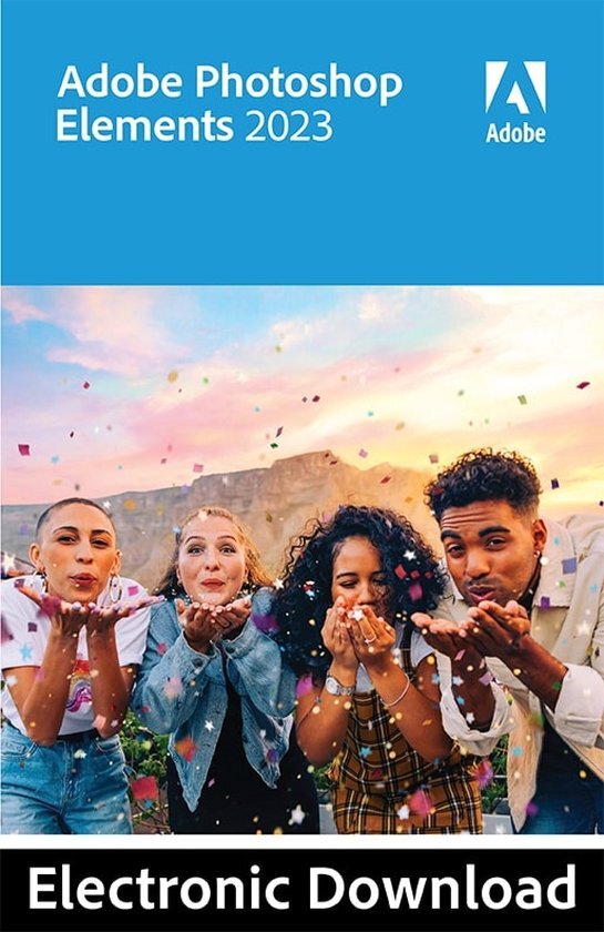 Adobe Photoshop Elements 2023 - Nederlands/Engels/Frans/Duits - Mac Download