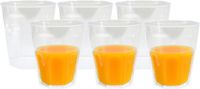 Merkloos Goldplast Water/fris glas - 80x - 250ml - transparant - herbruikbaar - kunststof