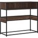 Table console, table d'appoint, bout de canapé, meuble d'entrée chêne marron 90x35x80 cm bois d'ingénierie
