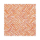 Caspari Fretwork Paper Luncheon Servetten in Oranje - 20 Per Pakket