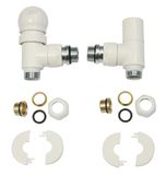 SOMATHERM FOR YOU Witte thermostatische kit 1/2 (15x21) voor SFY handdoekdroger, met handwiel en aansluiting voor koperen buis diameter 14
