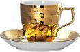 Rosenthal Heritage Midas Tasse à expresso / Tasse à moka 0,09 L avec soucoupe 2 pièces.