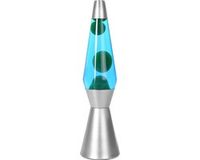 i-Total XL1787 Lava Lamp - Blauw met groene Lava - 40x11 cm