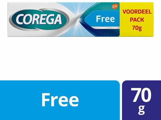 Corega Free Kleefcrème voor het kunstgebit - 70 g