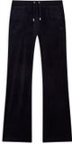 Juicy Couture Del Ray Classic Velour Pant Pocket Design Navy