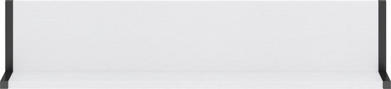 Cabino Wandplank / Wandrek Dalton Wit / Zwart - 80 cm
