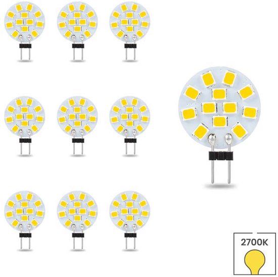 Lybardo G4 LED Lamp - 10-Pack - 12V - 1.6W - 2700K Warm White - 120lm - Replaces 15W